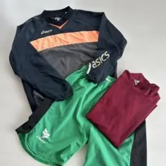 asics サッカーウェア ピステ　ショートパンツ　adidas ATHLETA