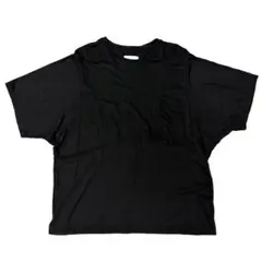 Sise シセ 無地 半袖 Tシャツ カットソー 黒 2のサムネイル