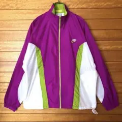 【激レア】ナイキ 銀タグ 90s 刺繍ロゴ　ウインドブレーカー ナイロンJ L