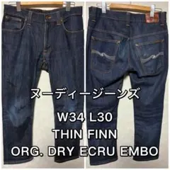 ヌーディージーンズ THIN FINN シンフィン W34 L30 EMBO