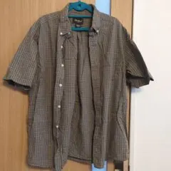 Eddie Bauer 半袖シャツ Lサイズ ストライプ