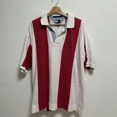TOMMY HILFIGER ストライプポロシャツ L