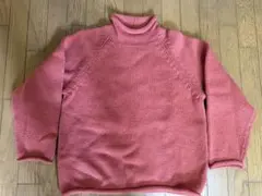 J.Crew 90s オレンジ　タートルネックニット