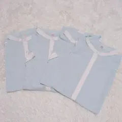 新品未使用 バンドカラーシャツ 半袖ブラウス 11号 4枚セット