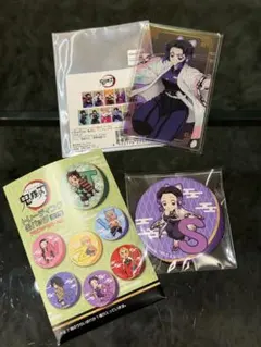 鬼滅の刃 トレーディングアクリルカード トレーディング缶バッジ 胡蝶しのぶ