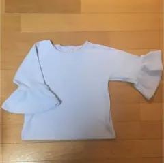 プティマイン  キッズ  カットソー 110 グレイッシュブルー