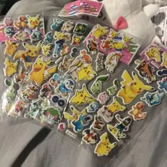 ポケモン　ぷっくりシール　4枚セット