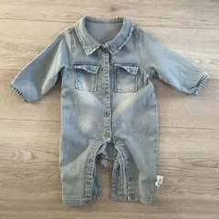 デニムロンパース