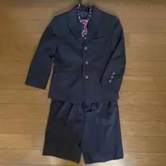 [訳あり]美品ネイビー ストライプ スーツセットネクタイ付き