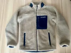 Columbia フリースジャケット S ベージュ/ネイビー