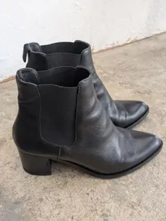 FABIO RUSCONI ファビオルスコーニ サイドゴアブーツ 黒 レザー