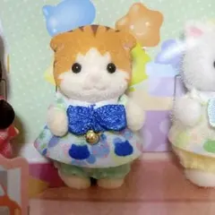 シルバニアファミリー♡あつまれ！赤ちゃんセットネコメイプルネコの赤ちゃん
