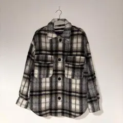 bershka アウター　ジャケット　チェック柄