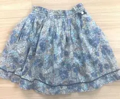 美品⭐︎タルティーヌエショコラ　花柄フリルスカート　120