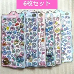 シール6枚セット　ボンボンシール　WEIRDLY CUTE CLAB