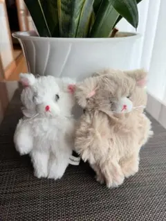 猫のオリジナルマスコットキーホルダー 2個セット