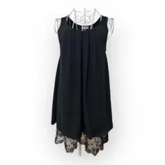 レディース　ワンピース　ノースリーブ　レース　ブラック　ワンピース　キャバドレス