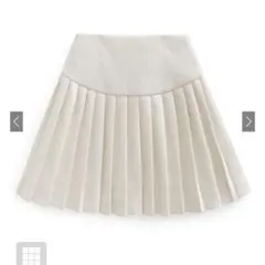 GRL インパン裏地付プリーツ切り替えミニスカート ai145