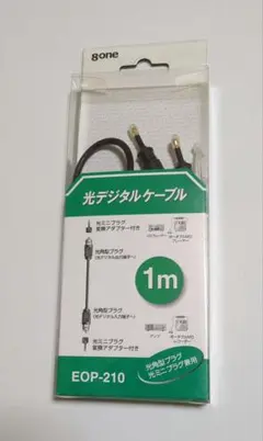8-one 光デジタルケーブル EOP-210 1m 光ミニプラグ付きのサムネイル