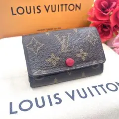 ＜良品＞　ルイヴィトン 　モノグラム　フューシャ　キーケース　6連 815