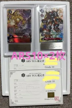 【ARS10】アグモンX抗体、ウォーグレイモン　ARS鑑定10 ARS10】アグモンX抗体、ウォーグレイモン ARS鑑定10 Yahoo