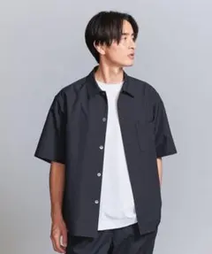 BEAUTY&YOUTH 小松マテーレ 半袖シャツ ネイビー