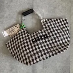 【新品】MARNI MARKET WIDE TOTE BAG 千鳥のサムネイル