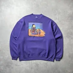90s hanes USA スウェット グラフィックプリント