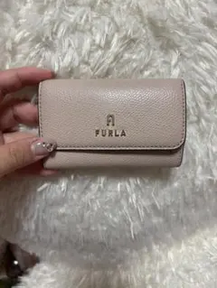 FURLA レザー キーケース ベージュ