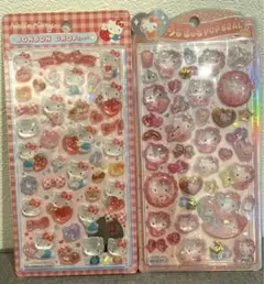 【正規品】ボンボンドロップシール　キティ赤&うるちゅるポップシール　ベビーキティ