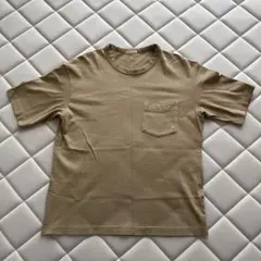 GU ジーユー　Tシャツ メンズ ブラウン 綿100% 無地　Sユニセックスのサムネイル