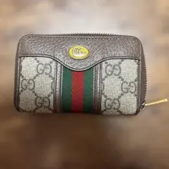 GUCCI コインケース ブラウン/グリーン/レッド