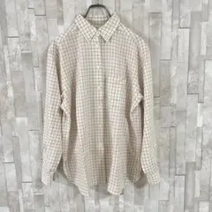 古着 Christian Dior SPORTS 長袖シャツ L チェック柄