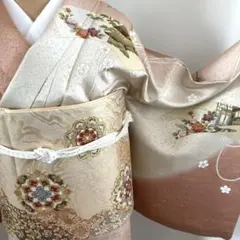 新品袋帯　訪問着フルセットお探しの方　トールサイズ　裄長め　作家物　銀彩