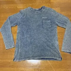 ダークブルー 長袖Tシャツ Lサイズ ポケット付き新品Lサイズ