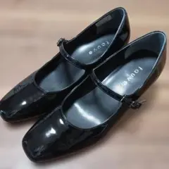 3143【未使用】fauve　REGAL　エナメルパンプス　23