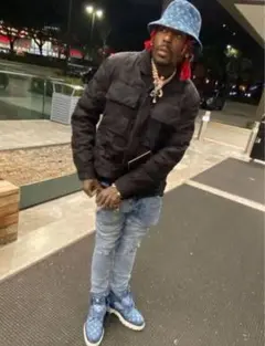 us uk ドリル スリムフィットデニム カーゴデニムamiri mnmlのサムネイル