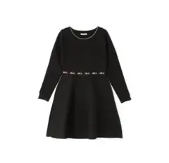 JILL by JILLSTUART ロゴジャガードフレアニットワンピース