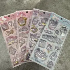 【新品】キラキラカプセルシール サンリオ キティ マイメロ クロミ シナモロール