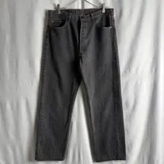 80s 90s USA製 Levi's 501 先染め ブラック デニム パンツ
