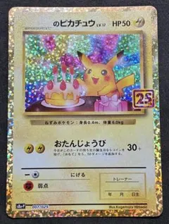 おたんじょうびピカチュウ _のピカチュウ LV.17 25th - メルカリ