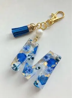 ハンドメイドイニシャルキーホルダーM