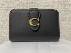 コーチ　レディース　折財布　ブラック　小銭入れあり　新品　未使用