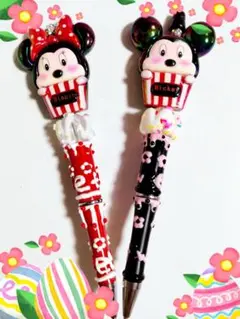 ミニーマウス・ミッキーマウス ボールペンセット