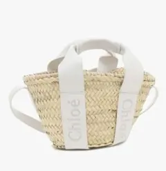Chloé かごバッグ ハンドバッグ ショルダーバッグ ホワイト 白のサムネイル