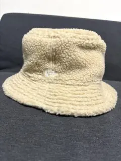 NEWERA☆フリース バケットハット クリーム色