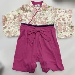 袴　ロンパース　女の子　80
