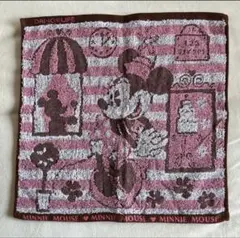 【新品・未使用】Disney ミニーマウス ハンドタオル ハンカチ ピンク