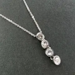 SWAROVSKI スワロフスキー ネックレス 4連 クリスタル シルバー
