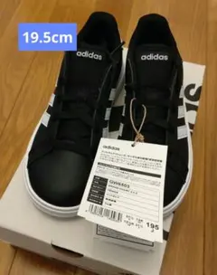 adidas GW6503 ブラック/ホワイト 19.5cm スニーカー